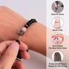 FLYEMMET Couple Bracelets for Women Men Distance Matching Relationship 8mm