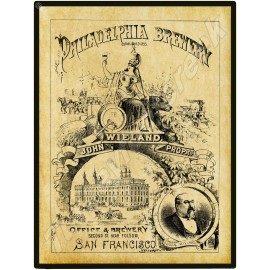Philadelphia Brewery 9" x 12" Metal Sign