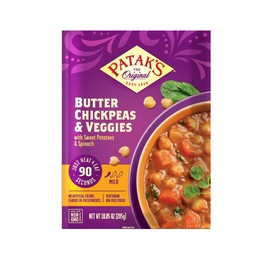 Patak's Butter Chickpeas and Veggie Ready To Heat Curry, 10.05 Fl Oz
