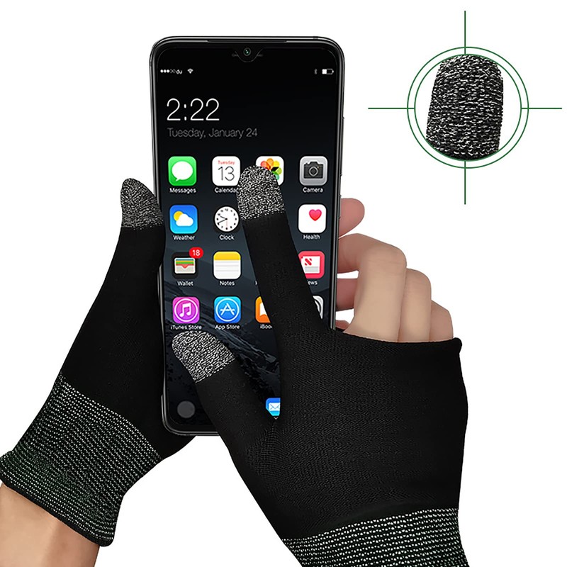 MODJUEGO Highly Sensitive Game Gloves for PUBG Mobile Game Two