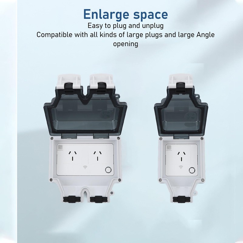 Waterproof WiFi Smart Power Outlet, APP Control, Outdoor Plug Socket