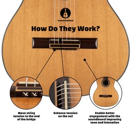 Classical Flamenco Acoustic Guitar Plastic Beads in shiny brown for Nylon Strings by Alba Guitar Beads