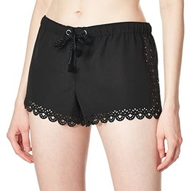 Seafolly de la Mujer Bella Swim Short, Color Negro, Talla XS