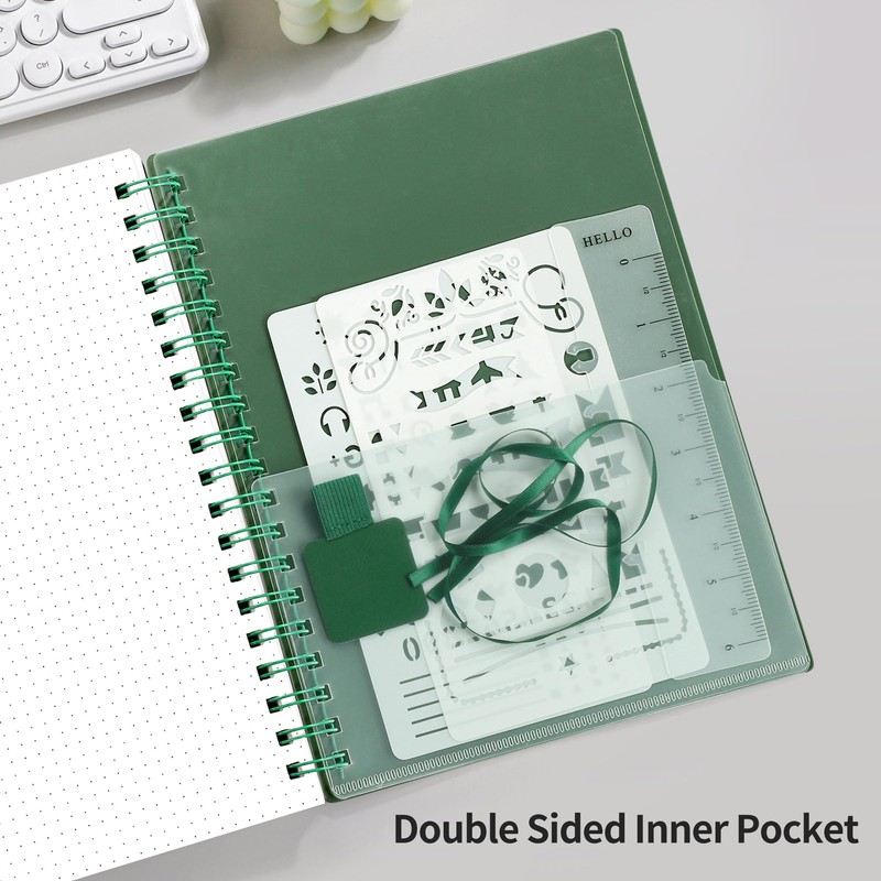 RETTACY Bullet Dotted Journal Notebook, 300 Pages, B5 Medium Size
