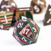 Wood Polyhedral Dice Set for Dungeons & Dragons DND (Rainbow)