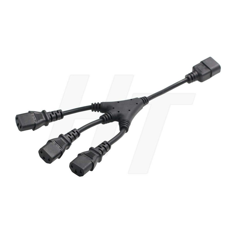 HTCable UPS PDU Computer PC Power Splitter Cord C14 to
