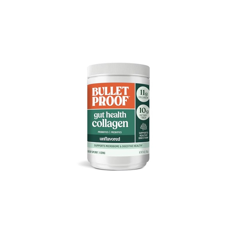 Bulletproof Unflavored Gut Health Collagen Protein, 14 oz