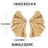 INNERDIVA Gold Shell Earrings Seashell Sectored Earrings Beach Earrings Bohemian