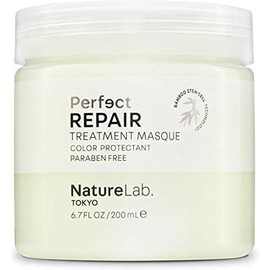 NATURELAB. TOKYO Perfect Repair Treatment Masque: Heat and Color Protection, Hair Mask Treatment to Strengthen and Repair Dull, Damaged, Brittle Hair I 6.7 FL OZ / 200ml