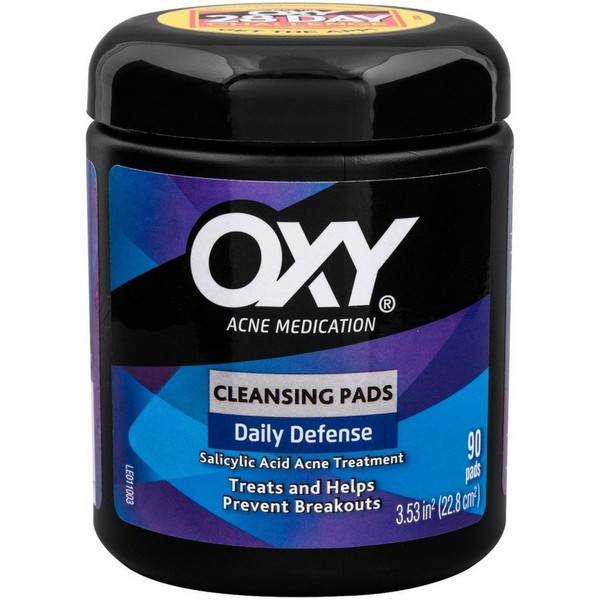 OXY Daily Defense Cleansing Pads 90 Each (Pack of 6)