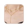 LUNADORN 18K Gold Plated Drop Lariat Chain for Women -
