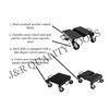 VCT PRO #01131 3Pc 1500lb Capacity Heavy Duty V-Slide Anti-Slip