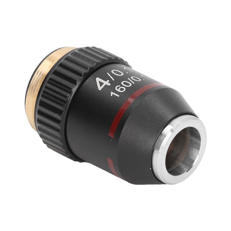 Achromatic Microscope Objective 4X High Magnification Lens 20.2mm Interface Thread