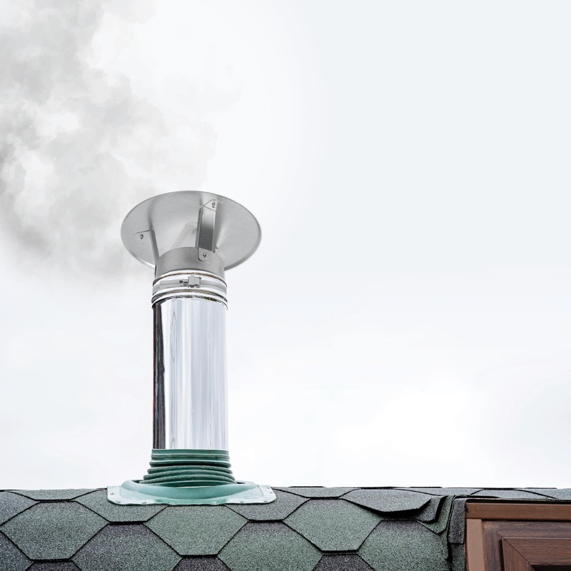 Vent Systems 100 mm / 4" Inch Galvanized Steel Roof