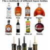 Meiso Dosificador Metal Pack 6 Ac. Inox., Botella, Aceite, Barra.