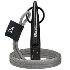 bluzelle Recall 5800 Professional Dog Whistle with Strap for Dog Training, Whistle Made of BPA-Free Plastic, Adjustable Polyester Neck Strap, Standardised Frequency 5800 Hz, Dog Recall, Colour: Black