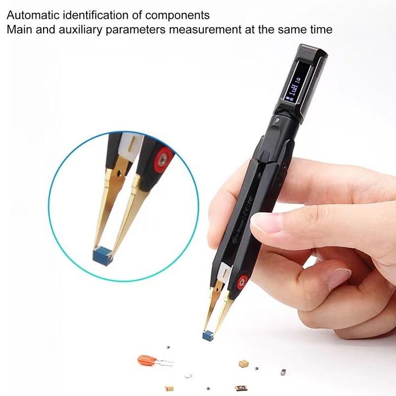 Mini Digital Tweezers Portable Smart LCR Tester with Signal Generator