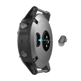Garmin Compatible Dustproof Plug [Clear Design Dustproof Plug] Garmin Vívosmart 5/venu 2s/venu2 plus/2S/instinct2/instinct2s (Black)