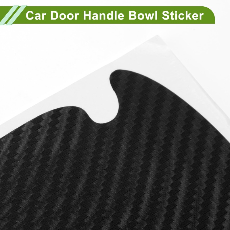 X AUTOHAUX Universal 80x88mm Car Door Cup Protector Sticker Anti-Scratches+Auto