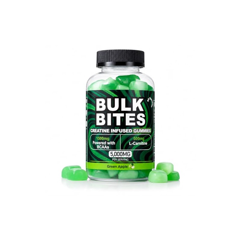 Bulk Bites 7000mg Creatine Gummies – High Strength Creatine Monohydrate