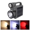 Solar Flashlight Handheld LED Spot Light Flashlight with Dual Side