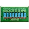 Electronics-Salon DIN Rail Mount 8 DPDT Signal Relay Interface Module.