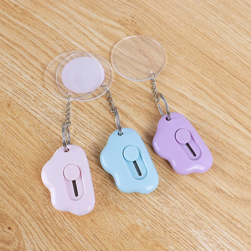 6 Pack Retractable Box Cutters, Cute Box Opener- Cloud Mini