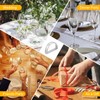 sourcing map 4Pcs D-shape Napkin Rings, Table Napkin Holders Serviette
