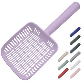 CATSTAG TypeC Cat Litter Scoop - Small Holes (0.17in) Big Size Scooper - Long Handle & Easy Cleaning - Hanger for Litter Box