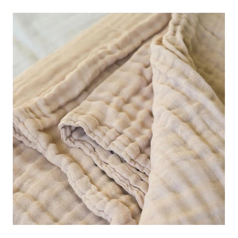 Fibre For Good Cotton Muslin Blanket, White