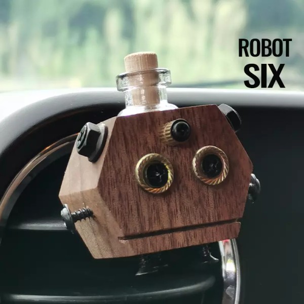 carsupportsline Steampunk Style Robot No.6 Car Air Freshener Diffuser Aromatherapy
