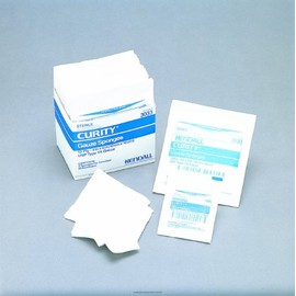 CURITY™ Gauze Sponges-Size: 3" x 3": Type: 12-Ply: Sterility: Sterile - UOM = Box of 25