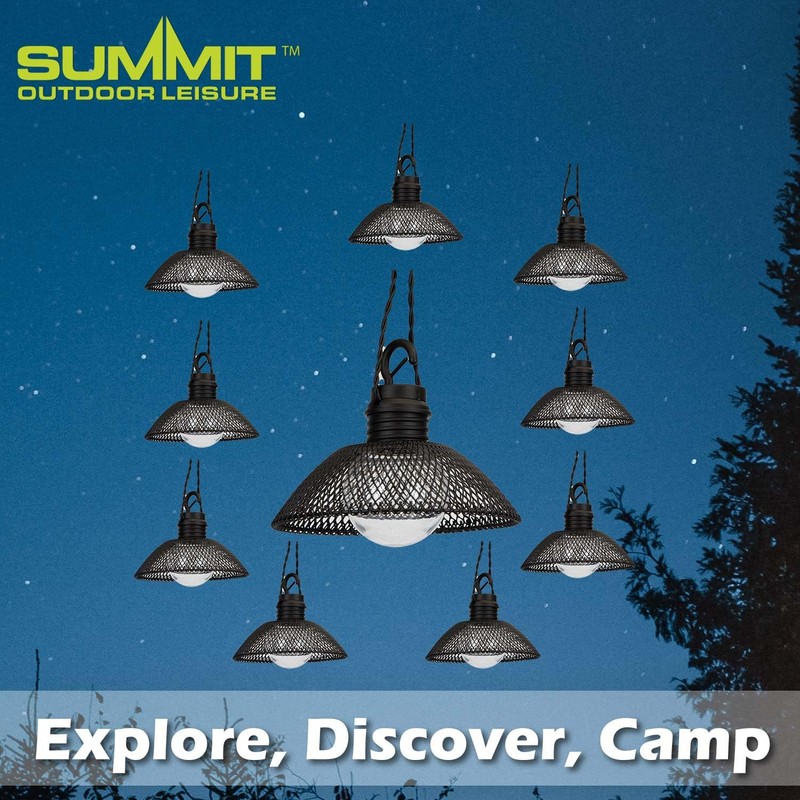 VFM e-Store - Solar String Lights Mesh Warm White Light