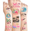 168 Pieces Cute Flamingo Temporary Tattoos Stickers,20 Sheets Summer Flamingo