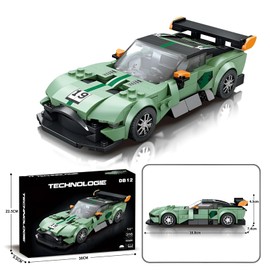 Technik Sports Car Building Blocks, Martin DB12 Racing Car Model Building Set, Super Car Building Model, Auto Vehicle Construction Toys for Adults,316 PCS