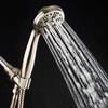 AquaDance Brushed Nickel High Pressure 6-Setting Hand Held Shower Head