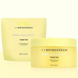 Bring Green 브링그린 슈퍼레몬 글루타치온 토너 패드 리필 기획 - 90매+90매 브라이트닝(SH) Bring Green Super Lemon Glutathione Toner Pad Refill Set - 90 Sheets + 90 Sheets Brightening