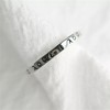 SUGARKITTEN LONDON Sterling Silver Greek Letter Love Forever Open Band