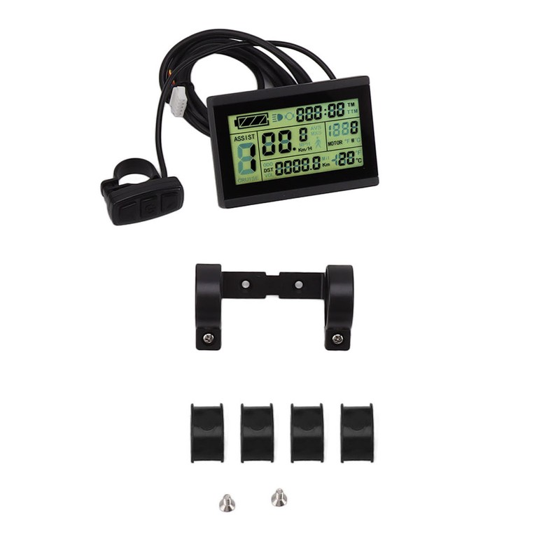 LCD3U Electric Bike LCD Display Meter ABS SM Head Electric
