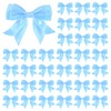 M METERXITY 50-Pack Double-Deck Pre Tied Bows 3.6x2.2 Inch Checkered