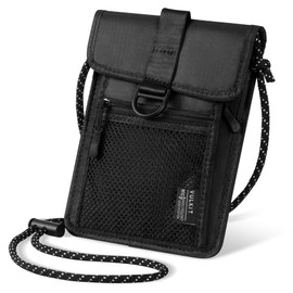 VULKIT Neck Wallet Passport Holder with RFID Protection Travel Wallet Neck Pouch Travel Essentials for Men Women