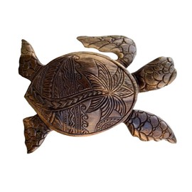 Hohopeti Creative Sea Turtle Resin Ornament Lightweight Desktop Adornment for Home Office Decor Sea Turtle Shaped Decor for Cabinets Tabletops