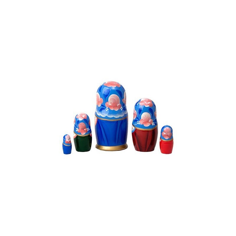 White Nights Russian Nesting Doll 5pc./6"