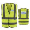 AYKRM Hi-Vis Safety Vest - Blue & Yellow, Reflective &