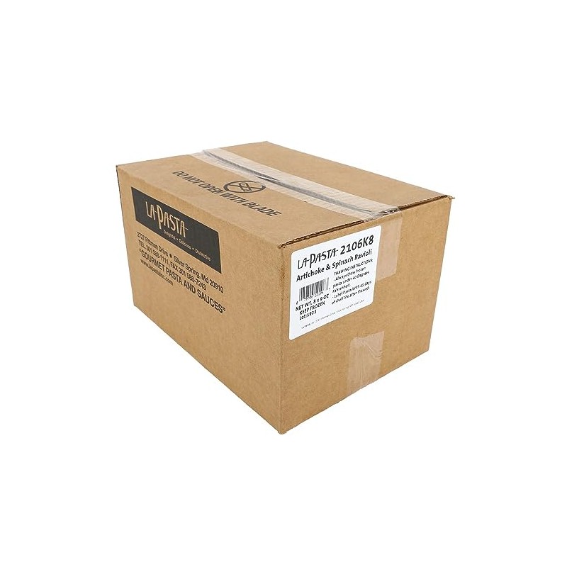La Pasta Artichoke & Spinach Ravioli (Case of 8)