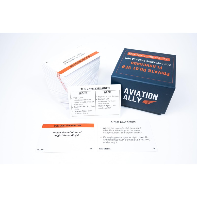 Private Pilot VFR Flashcards for Checkride Oral Exam Preparation -