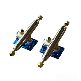 Pro Fingerboard Trucks Leefai 4.0 Upgraded baseplate with Hardware-Baseplate Color and Size (32mm,Blue)