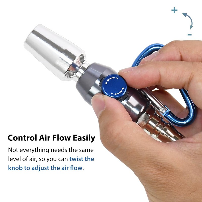 FIRSTINFO A18537US Mini Aluminum Windstorm Air Duster – High Flow