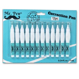 Mr. Pen- Correction Pen, Correction Fluid, Pack of 12, Correction liquid White, White Correction Fluid
