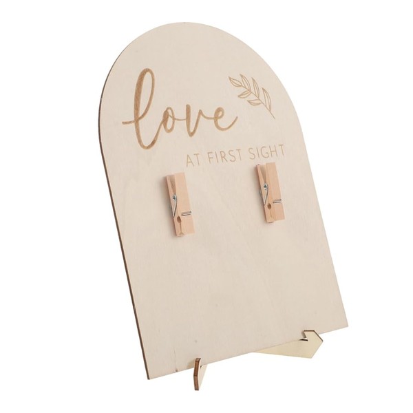 SGERUFZ 1 Pregnancy Announcement with Wooden Frame for Ultrasound Image